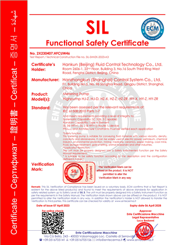 HIGHPUMP Metering Pump SIL
